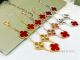 V C & A Magic Alhambra Hardware & Laser & Red Onyx 1.5cm Bracelet (2)_th.jpg
